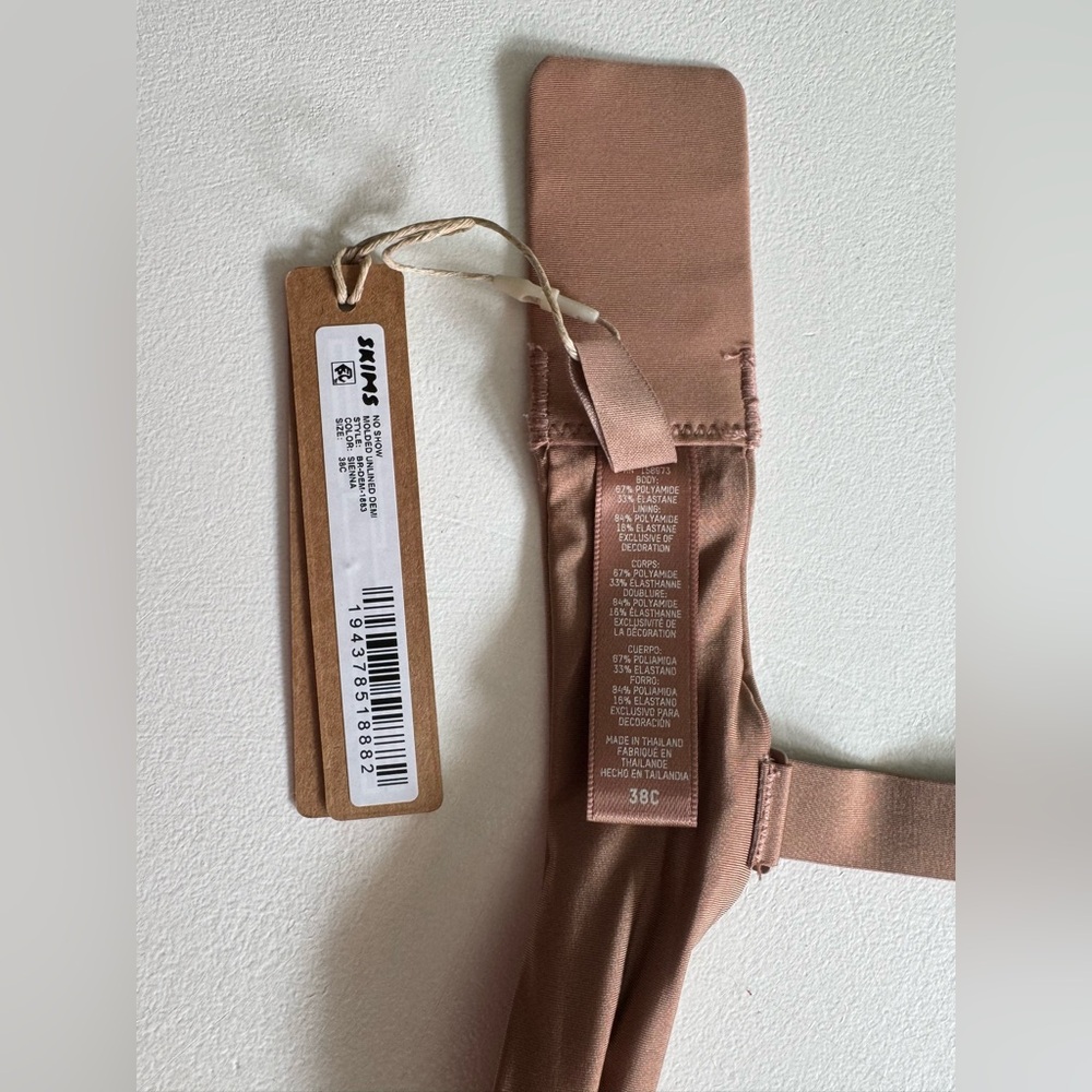 SKIMS NO SHOW UNLINED DEMI BRA - Underwire Bra - Sienna - Picture 6 of 8